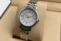 Classic Silver White Dial Women's Watch | Roman Numeral Bracelet Watch